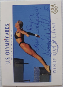 Wendy Liam Williams signed US Olympic card