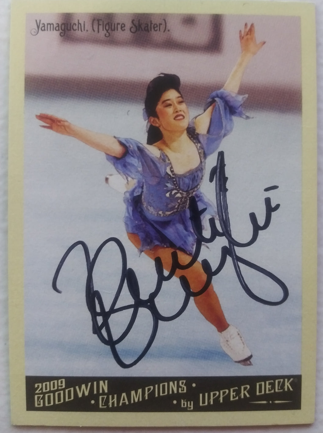 Kristi Yamaguchi signed skating card