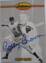 Load image into Gallery viewer, Bobby Brown signed baseball card
