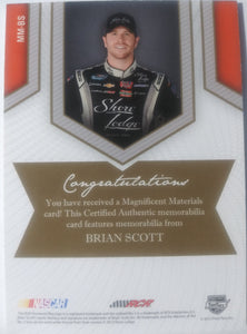 Brian Scott swatch racing card